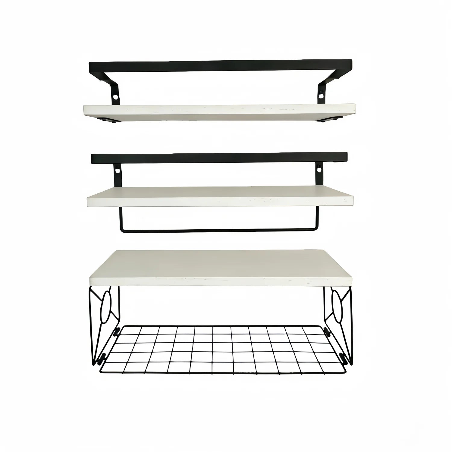 Floating Shelves for Wall Wood Bookcases Decor for Kitchen Farmhouse Bedroom Laundry Room Living Room Bathroom Hanging Storage