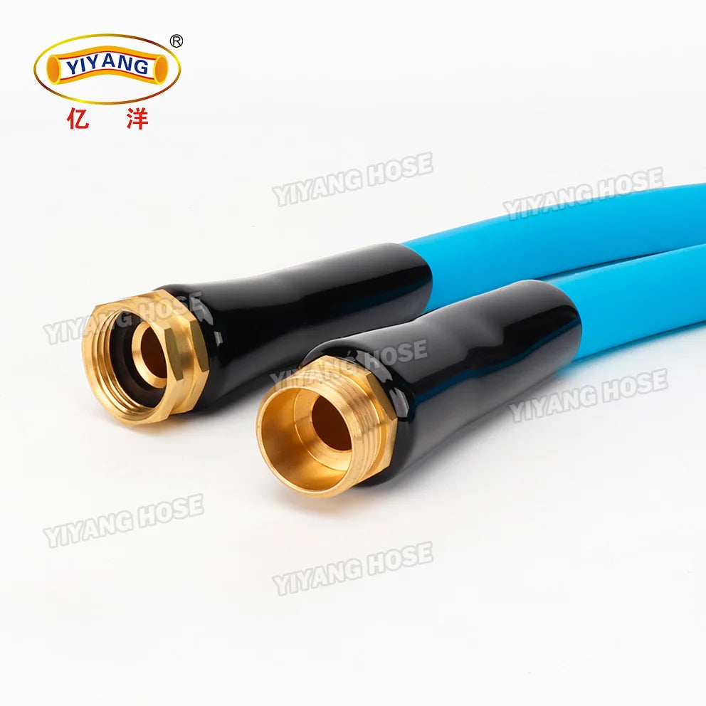 Durable 25ft 50ft 75ft 100ft Flexible Reinforced Anti-UV Cold Resistance Brass Fittings PVC Garden Hose for Home Garden