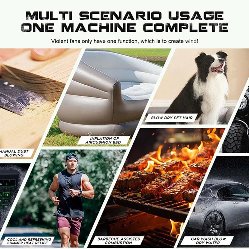 Cordless Turbo Leaf Blower for DeWalt 20V Battery – Brushless Power